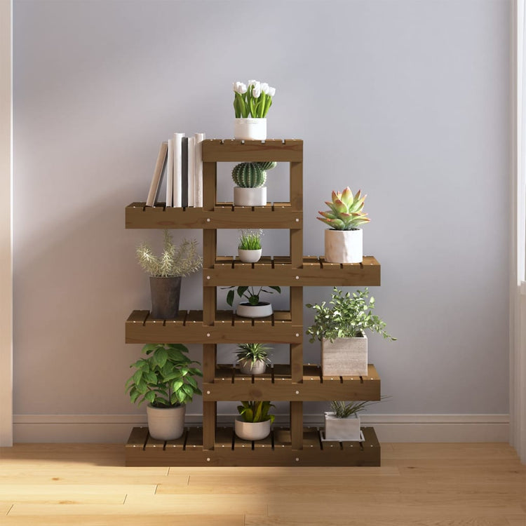 VIDAXL PANCEL STANDEM 85x25x109.5 cm Festkiefer Honigbraun
