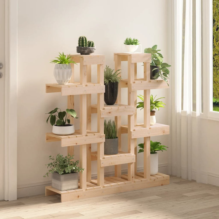Vidaxx Pflanzenständer 104,5x25x109,5 cm massives Kiefernholz
