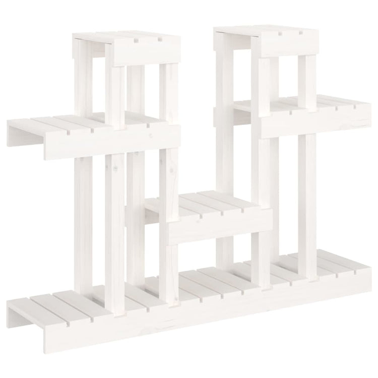 Vidaxx Pflanzenständer weiß 104,5x25x77,5 cm massives Kiefernholz