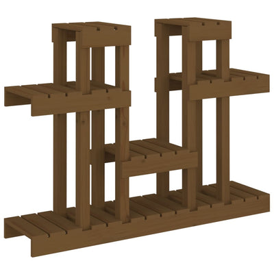 VIDAXL -Pflanzenstandard 104,5x25x77,5 cm Festkiefer Honigbraun
