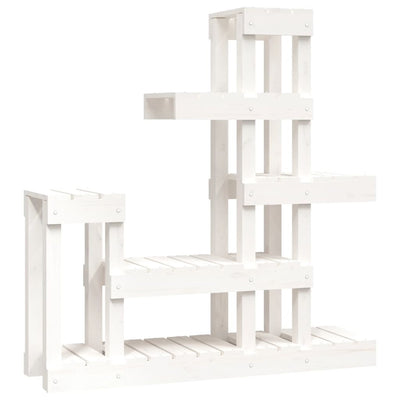 Vidaxx Pflanzenständer 92x25x97 cm massives Kiefernholz weiß