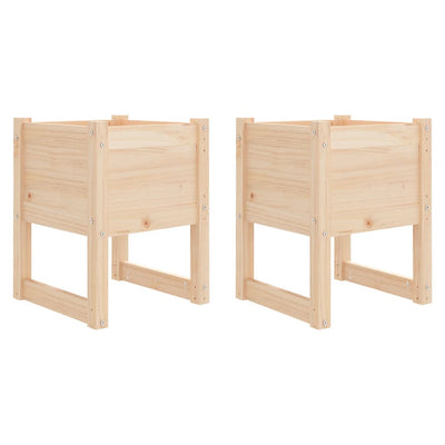 VIDAXL -Pflanzer 2 ST 40x40x52,5 cm Festkiefer