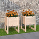 VIDAXL -Pflanzer 2 ST 40x40x52,5 cm Festkiefer