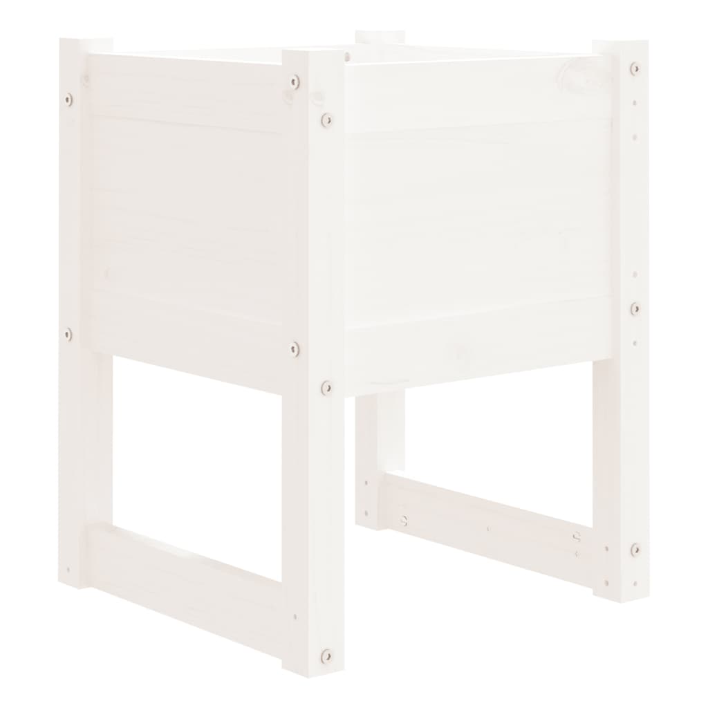 Vidaxl -Pflanzer Big 40x40x52,5 cm Festkiefer weiß