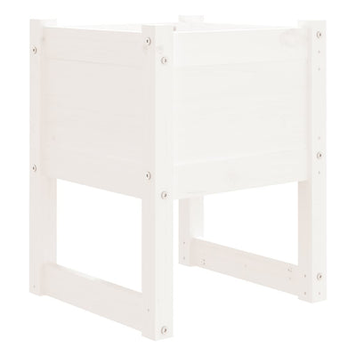 Vidaxl -Pflanzer Big 40x40x52,5 cm Festkiefer weiß