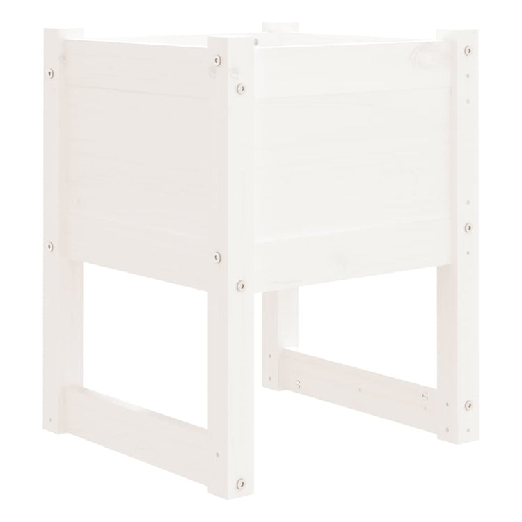 Vidaxl -Pflanzer Big 40x40x52,5 cm Festkiefer weiß