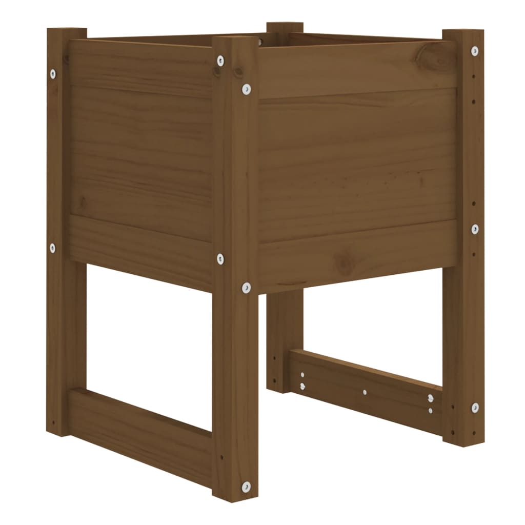 VIDAXL -Planungsbox 40x40x52,5 cm Festkiefer Honigbraun