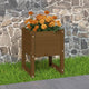 VIDAXL -Planungsbox 40x40x52,5 cm Festkiefer Honigbraun