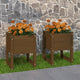 VIDAXL -Pflanzer 2 ST 40x40x52,5 cm Festkiefer Honigbraun