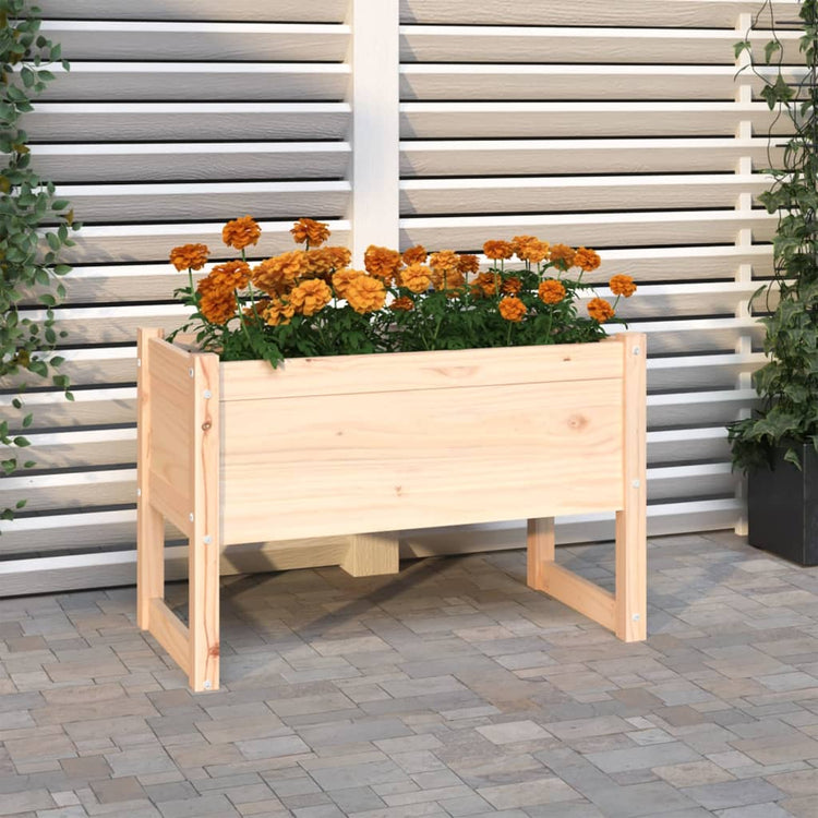 Vidaxx Pflanzgefäß 78x40x52 cm aus massivem Kiefernholz