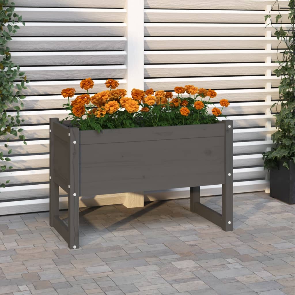 VIDAXL -Planungsbox 78x40x52 cm Festkiefergrau