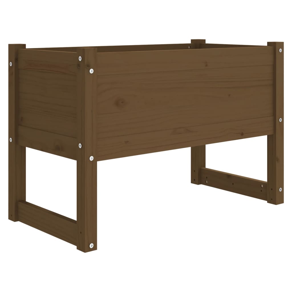 VIDAXL -Planungsbox 78x40x52 cm Festkiefer Honigbraun