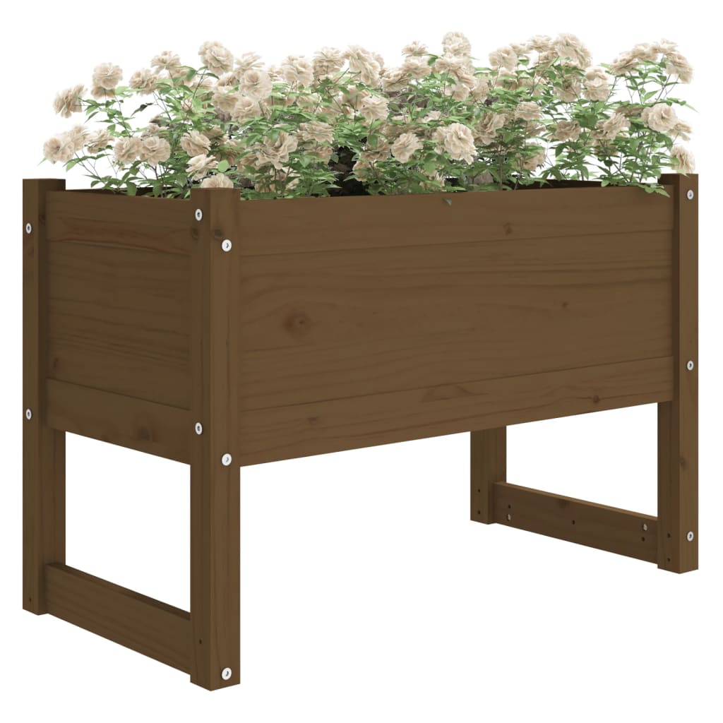 VIDAXL -Planungsbox 78x40x52 cm Festkiefer Honigbraun