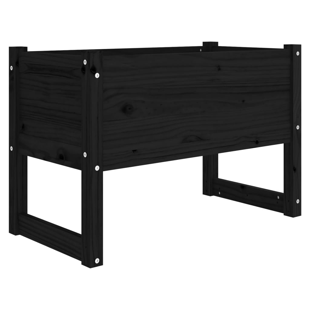 VIDAXL -Planungsbox 78x40x52 cm Festkiefer schwarz