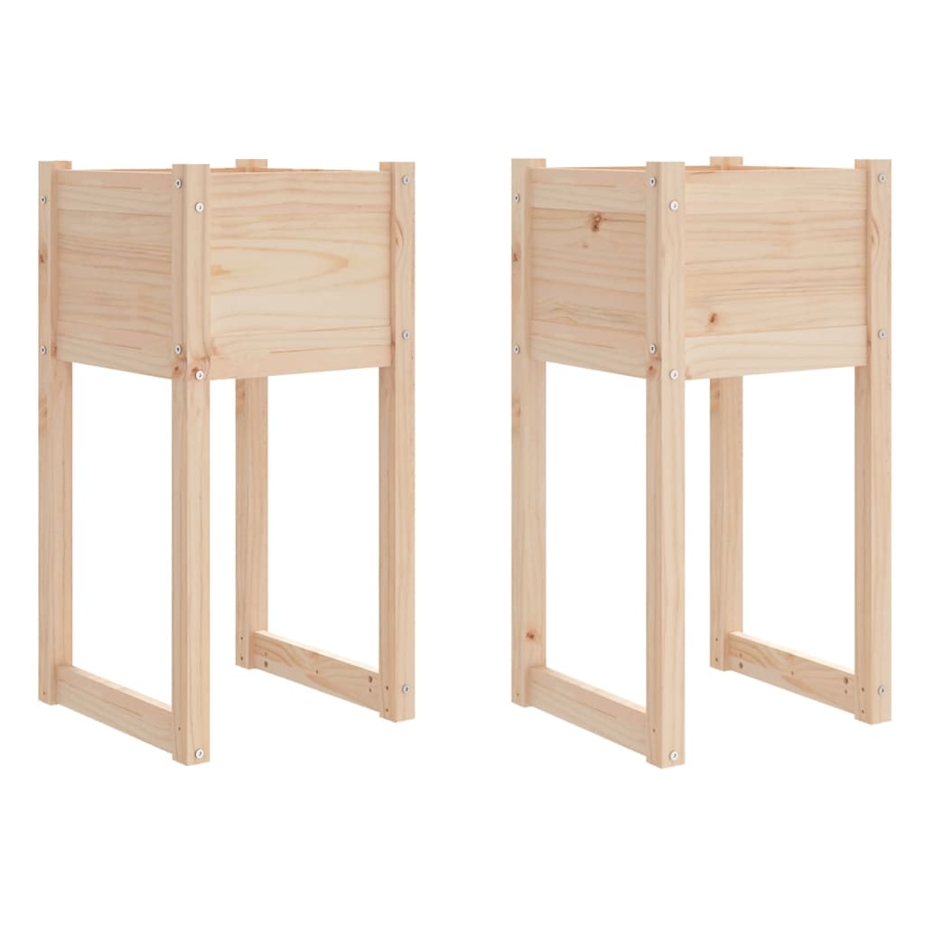 VIDAXL -Pflanzer 2 ST 40x40x81 cm Festkiefer