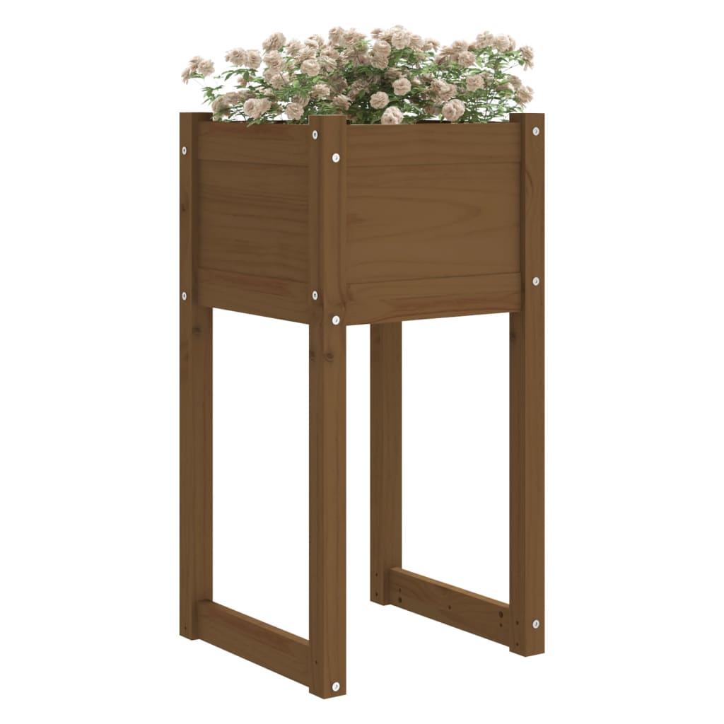 Vidaxl Pflanzer 2 ST 40x40x81 cm Festkiefer Honigbraun