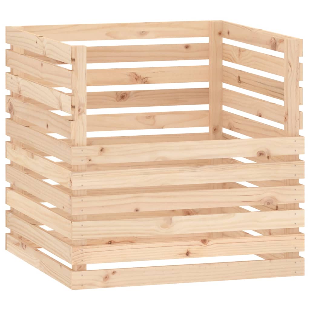 Vidaxx Kompostbehälter 80x80x78 cm massives Kiefernholz
