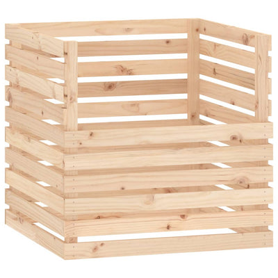 Vidaxx Kompostbehälter 80x80x78 cm massives Kiefernholz