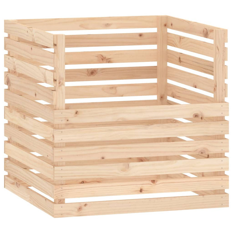 Vidaxx Kompostbehälter 80x80x78 cm massives Kiefernholz