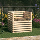 Vidaxx Kompostbehälter 80x80x78 cm massives Kiefernholz