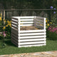 VIDAXL -Kompost -Bin 80x80x78 cm Festkiefer weiß