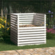 VIDAXL -Kompost -Bin 100x100x102 cm Festkieferweiß