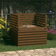 Vidaxl -Kompost -Bin 100x100x102 cm Festkiefer Honigbraun