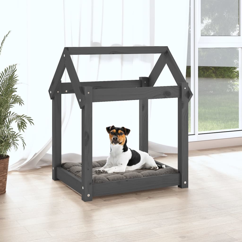 Vidaxl Hundekorb 61x50x70 cm Festkiefergrau