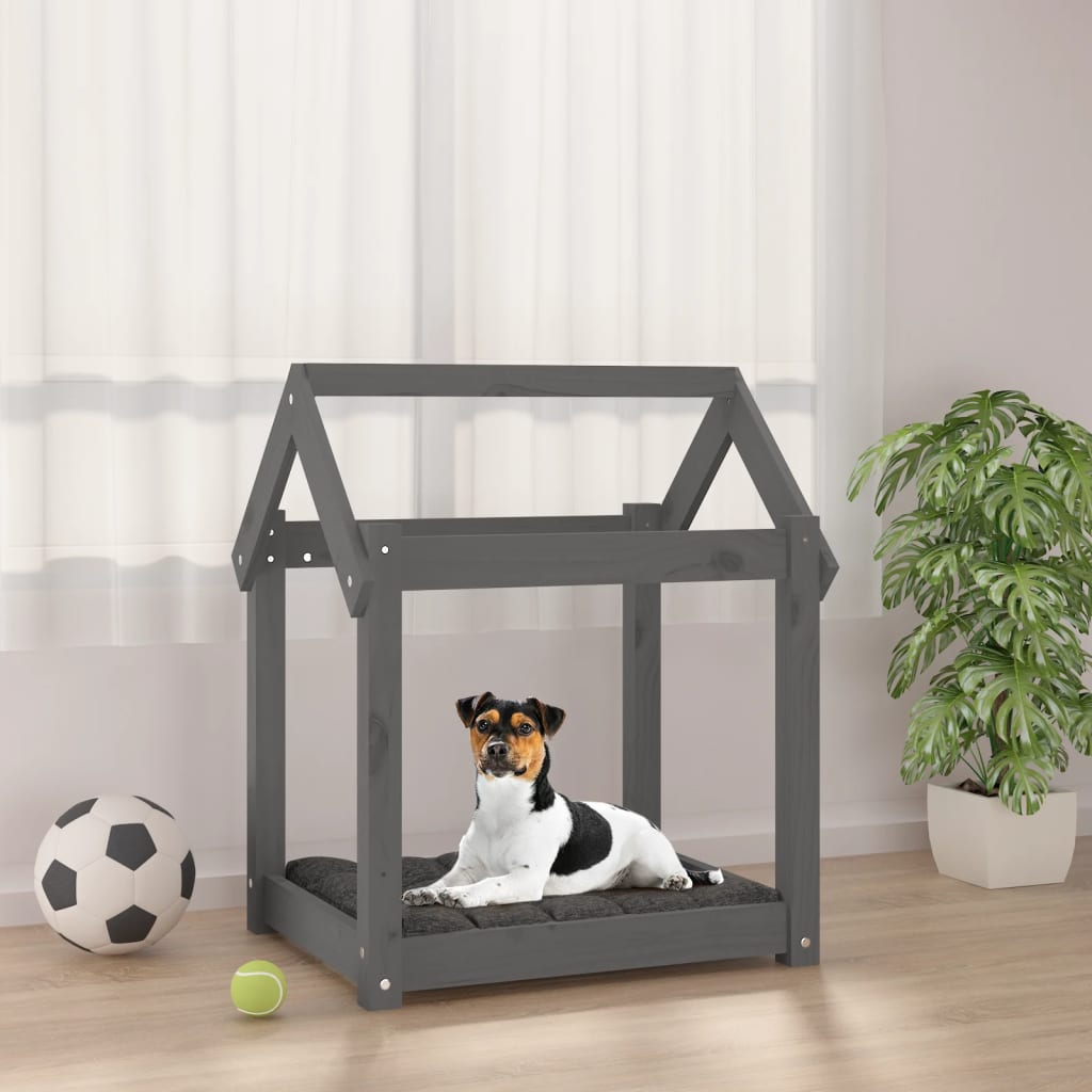 Vidaxl Hundekorb 61x50x70 cm Festkiefergrau