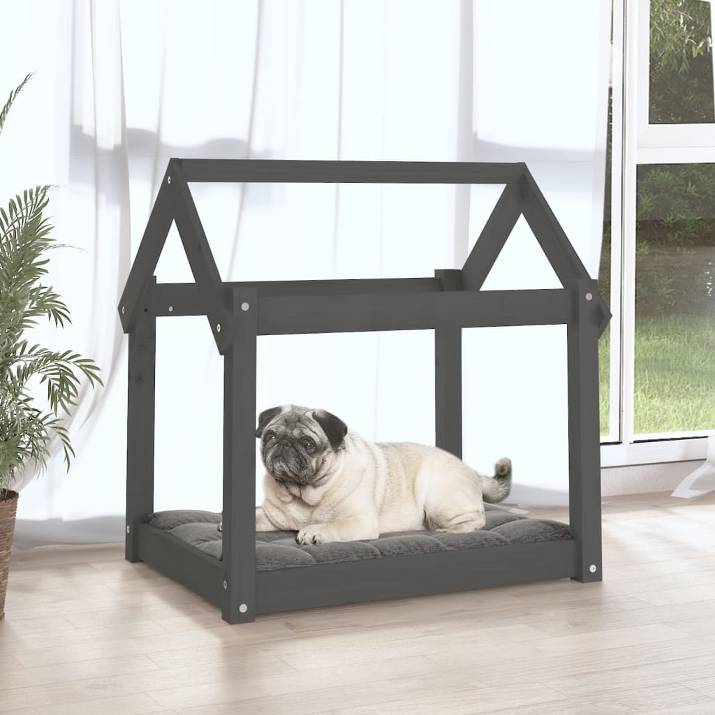 Vidaxl Hundekorb 71x55x70 cm Festkiefergrau