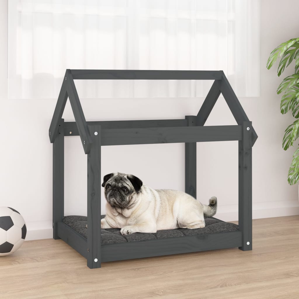 Vidaxl Hundekorb 71x55x70 cm Festkiefergrau