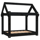 Vidaxl Hundekorb 71x55x70 cm Festkiefer schwarz - afbeelding 2