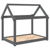 Vidaxl Hundebett 101x70x90 cm Festkieferngrau grau grau