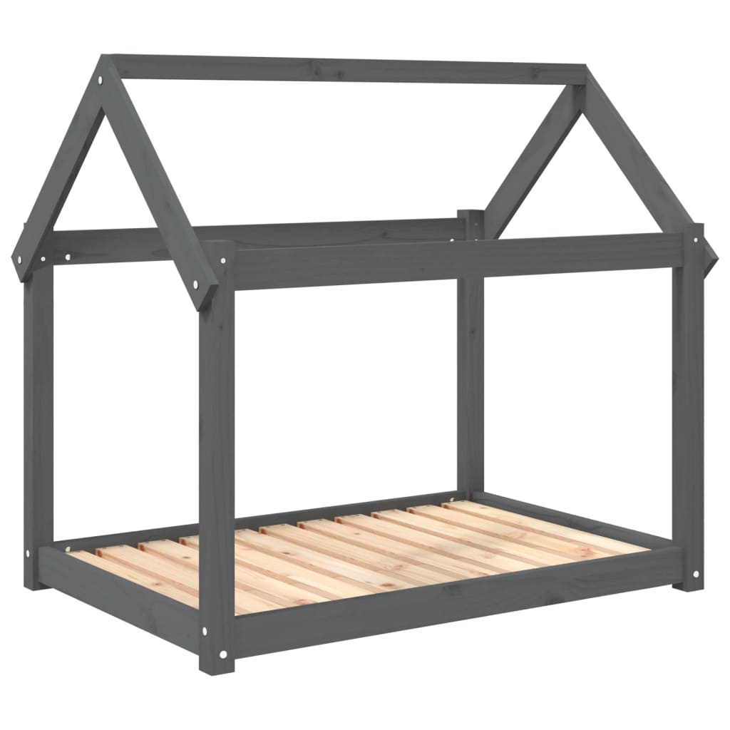 Vidaxl Hundebett 101x70x90 cm Festkieferngrau grau grau