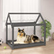 Vidaxl Hundebett 101x70x90 cm Festkieferngrau grau grau