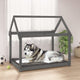 Vidaxl Hundekorb 111x80x100 cm Festkiefergrau