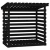 Vidaxl -Kamin Trek 108x73x108 cm Festkiefer schwarz
