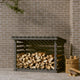 Vidaxl -Kamin Trek 108x73x79 cm Festkiefergrau