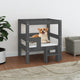 Vidaxl Hundekorb 55,5 x 53,5 x 60 cm Festkieferngrau grau grau