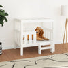Vidaxl Hundekorb 75,5 x 63,5 x 70 cm Festkiefer weiß