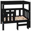 Vidaxl Hundekorb 75,5 x 63,5 x 70 cm Festkiefer Schwarz