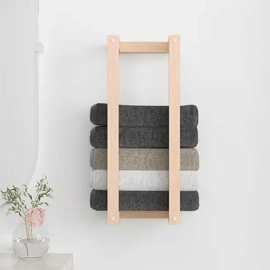 Vidaxx Handtuchhalter 23x18x60 cm massives Kiefernholz