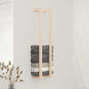 Vidaxx Handtuchhalter 23x18x110 cm massives Kiefernholz