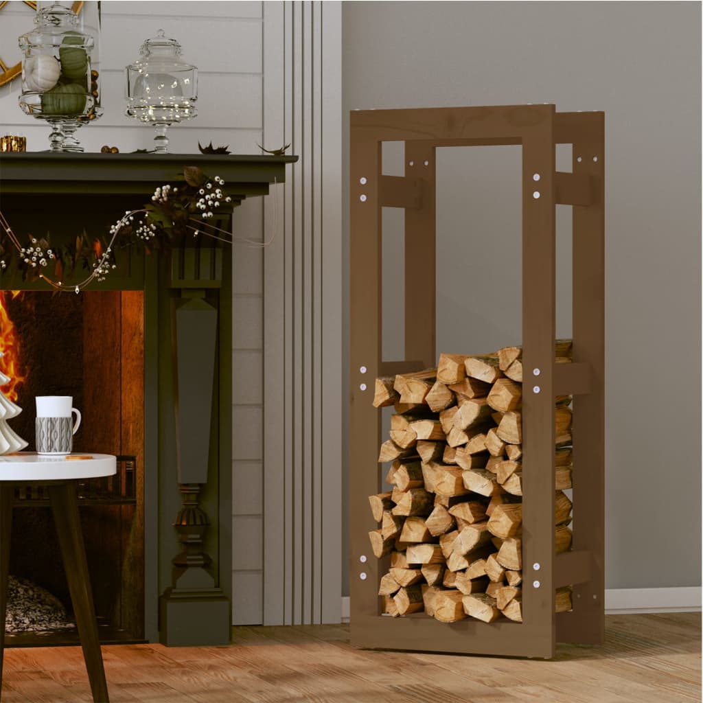 Vidaxl -Kamin 41x25x100 cm Festkiefer Honigbraun