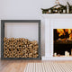 Vidaxl -Kamin 100x25x100 cm Festkieferngrau