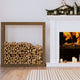 VIDAXL -Kamin 100x25x100 cm Festkiefer Honigbraun