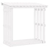 Vidaxx Kaminholzregal 108x64,5x109 cm massives Kiefernholz weiß