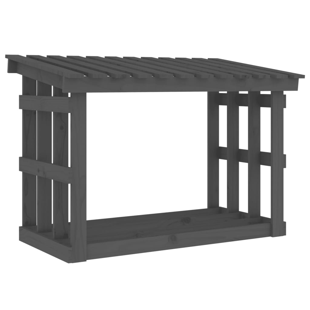 Vidaxl -Kamin Trek 108x64.5x77 cm Festkiefergrau