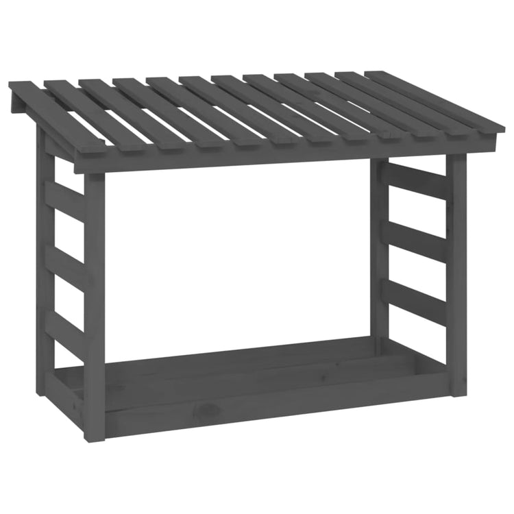 Vidaxl -Kamin Trek 108x64.5x78 cm Festkiefergrau