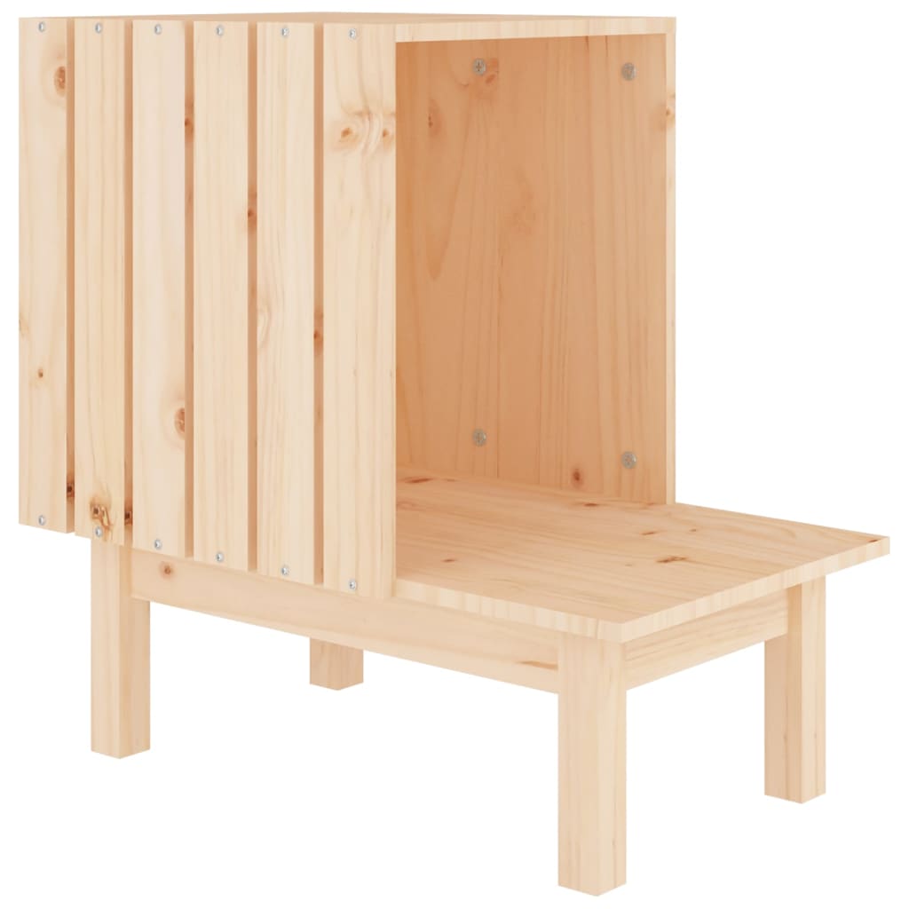 Vidaxl Kattenhuis 60x36x60 cm Festkiefer